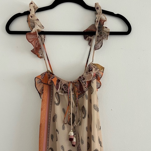 Zara Patchwork Paisley Printed Maxi Dress - Picture 3 of 4